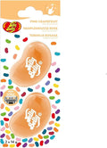 Jelly Belly Car Vent Air Freshener Pack w/2 Vent Clips (1 Pack, Pink Grapefruit)