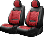 Fit RLX Car Seat Covers for Acura RLX 2013-2020 - Premium Leather, Waterproof, All-Weather, Airbag Compatible, Breathable, Easy Install, Seat Protectors, Only 2 Front seat Covers, Red