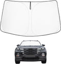 Proadsy Windshield Sun Shade Custom Fit Hyundai Santa Cruz 2022-2025 2026 4-Layer Foldable Front Sunshade Protector Sun Visor Blocks UV Rays Keep Car Cooler