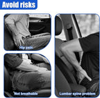 YoRise Comfortable Car Seat Cover, Linen Breathable Anti-Slip Front Bottom Seat Cushion Pad with Storage Pocket, Universal Auto Interior Seats Protector Accessories for Car Truck SUV (Black)