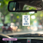 Trendy Blue Coastal Beach Lavender Car Air Freshener 3, Meet Me at the Beach Disco Ball Cocktail Scents Air Freshener for Women Girls, Beachy Car Accessories Interior Mirror Decor Hanging