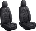 Premium Nappa Leatherette Car Seat Cover Set Custom Fit for Honda CR-V CRV 2000-2023 2024 2025 2026 Water-Proof Breathable Faux Leather Seat Cushion Protectors (Front 2 Seats,Black)