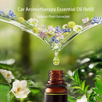 Helicopter Solar Car Air Freshener Refill Set, Solar Essential Oil Refill Perfume Oil for Car Air Fresheners(4 Packs)