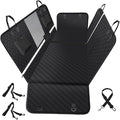 Vailge 6 in 1 Car Seat Cover for Back Seat, 60/40 Split, 100% Waterproof with Mesh Window, Scratch Prevent Anti-slip Dog Hammock, Standard