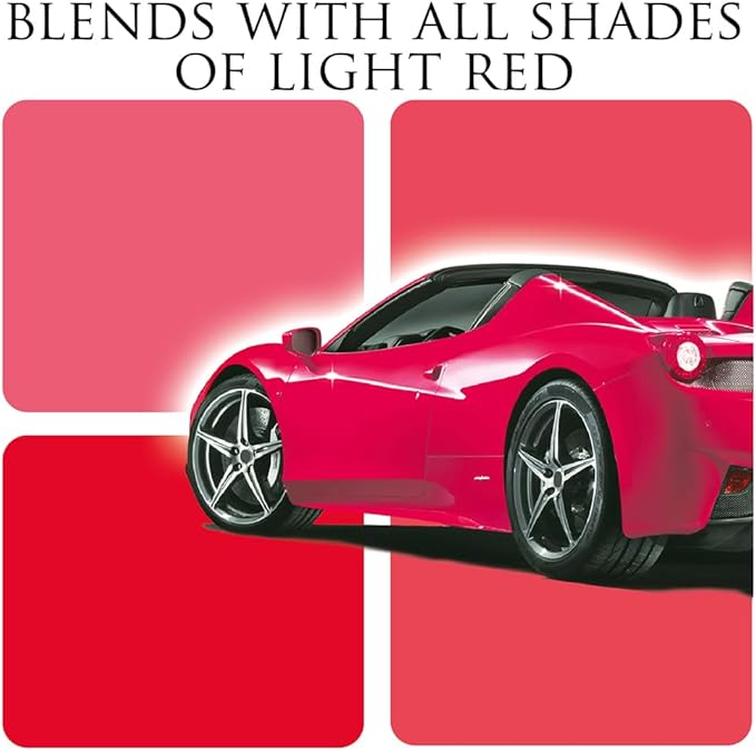 Car Gods Iris Custom Color Light Red 3-in-1 Polish Wax Color Restorer & Scratch Remover, 16 Colors Available, 17 Fl Oz