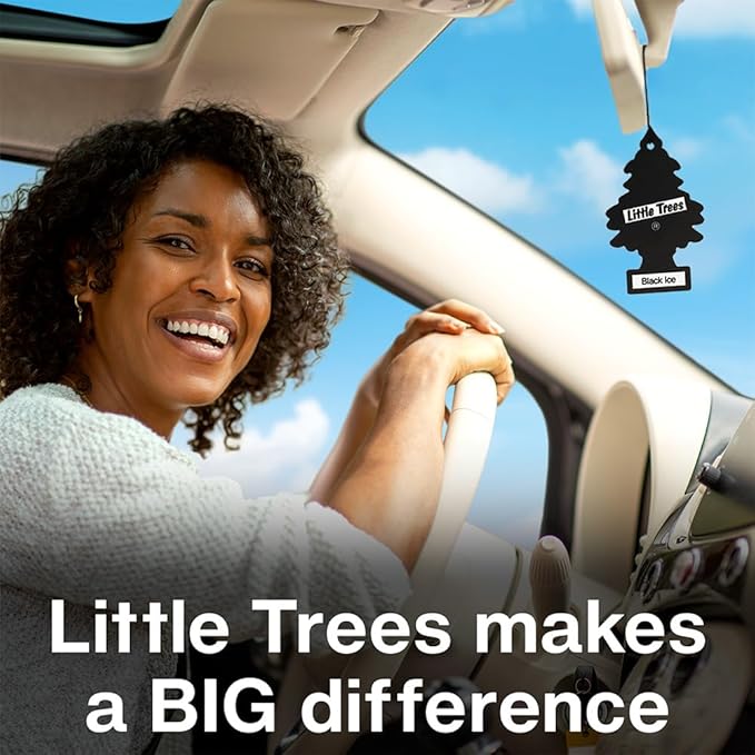 LITTLE TREES Car Air Freshener | Hanging Tree Provides Long Lasting Scent for Auto and Home | Green Apple, 24 Air Fresheners