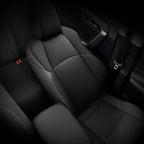 AOMSAZTO Custom Fit for Toyota CHR 2018 2019 2020 2021 2022 Full Set Faux Leather C-HR Seat Covers Compatible Airbag Black