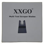 XXGO 10 Pcs Universal 2 Inch Stainless Steel Oscillating Multi Tool Rigid Scraper Blades for Paint, Grout Removal XG1010