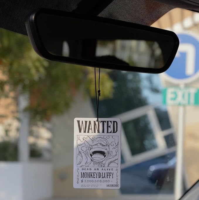 PumpCar 2 pieces Luffy double-sided hanging Japanese anime cherry-scented One Piece car air freshener Cool anime hanging air fresheners for rearview mirror Car Interior Accessories Household Gifts