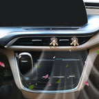 Bee Car Accessories,Bling Honey Bee Air Vent Clips Car Air Fresheners,2pcs Yellow Bee with Honeycomb Dashboard Decorations,Cute Decor for Women