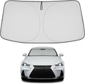 Proadsy 2026 Upgrade Front Windshield Sun Shade Foldable Sunshade Protector Custom Fit 2014-2020 is 200t, 250, 300, 350, F-Sport Lexus Sedan Accessories