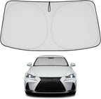 Proadsy 2026 Upgrade Front Windshield Sun Shade Foldable Sunshade Protector Custom Fit 2014-2020 is 200t, 250, 300, 350, F-Sport Lexus Sedan Accessories