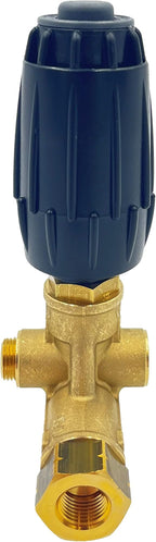 Annovi Reverberi VRT3-310EZ Unloader, Black Spring, 4500 PSI, 10.5 GPM, Adjustment Knob, EZ Start, Brass