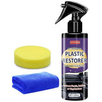 Black Plastic Restorer for Cars - Ceramic Trim Coating Restores Faded Black Trim, Vinyl & Rubber | UV Protection & Deep Shine Polish | Long-Lasting Flexibility Renewal (5oz/150ml)