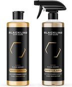 Blackline Leather Cleaner and Conditioner Care Kit - 2 (16 Fl Oz) Bottles - Effectively Cleans And Conditions Leather Car Interiors, Bags, Furniture, Appparel And More