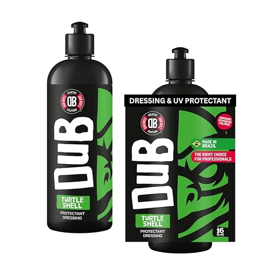 DUB BOYZ Turtle Shell Protectant Dressing, Interior & Exterior Protectant for Vinyl, Plastic, Rubber, and Leather, Non-Greasy Matte Finish, UV Protection, Easy Application with Cloth (16 Fl Oz) (2)