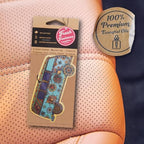 Fresh Fresheners Cute Trippy Car Air Freshener 4 Pack Scented With Premium Oils By Fresh Fresheners (Hippie Bus)