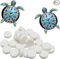2pcs sea turtle car air freshener vent clips with 30pcs unscented felt pads