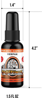 BluntPower (Deepak, 1 Pack) Concentrated Air Freshener for Room and Car - Oil-Based Diffuser Spray Bottle - Long-Lasting Bathroom Spray, Car Freshener, & Odor Eliminator