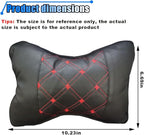 1PCS Car Neck Pillow, Breathable Car Head Neck Rest Cushion, Soft Pillow for Relieving Stiffness, Comfort Car Seat Neck Support Pillow (Black/Red)