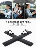 Seat Belt Cover Pad, Soft Seatbelt Cover for Shoulder Comfort, Universal Seatbelt Cushion for Kids and Adults-2 PCS