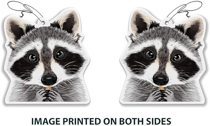 WIRESTER Hanging Air Freshener for Car, Home, Bathroom, Office, Decorative Charm Ornaments, Raccoon