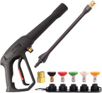 Pressure Washer Spray Gun - for Ryobi Pressure Washer Gun M22-14MM and M22-15MM Hose Connectors - with 1 Tips Holder and 5 Spray Nozzle Tips