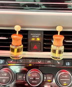 Car Air Freshener and Essential Oil Diffuser with Vent Clip, Handmade Long Lasting Scent, Eliminate Unwanted Odors, Organic & Vegan, 130 Fragrances (Pumpkin Caramel Swirl, Double Diffuser)