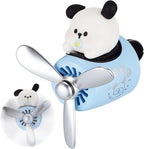 Tallew Car Air Freshener Cute Dog Car Vent Clip Diffuser with Rotating Propeller Outlet Vent 2.5" x 2.4" x 2.1" Easy to Install Included 2 Scents Aroma Tablets Aromatherapy Ornament Auto Accessories