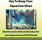 Premium 12x40 Coconut Shell Activated Carbon (Water Filtration, Aquarium Cleaning Charcoal) - Bulk 27.5 Pound Bag (1ft³)