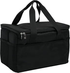 23L Soft Cooler Bag, Insulated Lunch Box for Women and Men with Divider, Side Pockets, Portable Collapsible Travel Cooler, Soft Sided Reusable Ice Chest, Lunch Bag for Work, Camping, Car