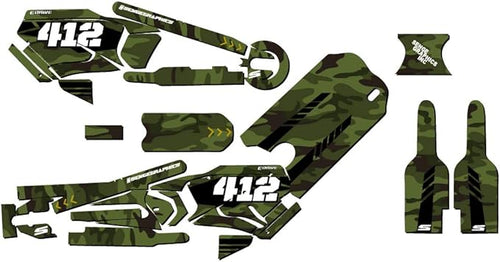 12eDRIVE Apache Green Senge Graphics Kit Compatible with Stacyc