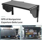 AOLI Anti Glare Car Dash Radio Sun Shade GPS Navigation Hood Cap Universal 5.5-10 Hood Black Medium