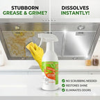 300 ml Cleanse Natural Enzyme Formula to Household Appliances, 2026 New Clease Multi-Purpose Cleaner, Kitchen Appliance Cleaner for Hold, Oven, Stove, Range Hood 2PCS