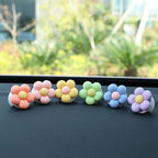 6 Pieces Flowers Car Air Vent Clips with Fragrance Pads Colorful Daisy Flower Car Air Freshener Groovy Retro Hippie Flowers Air Vent Decorations Cute Car Diffuser Accessories Car Interior Decor