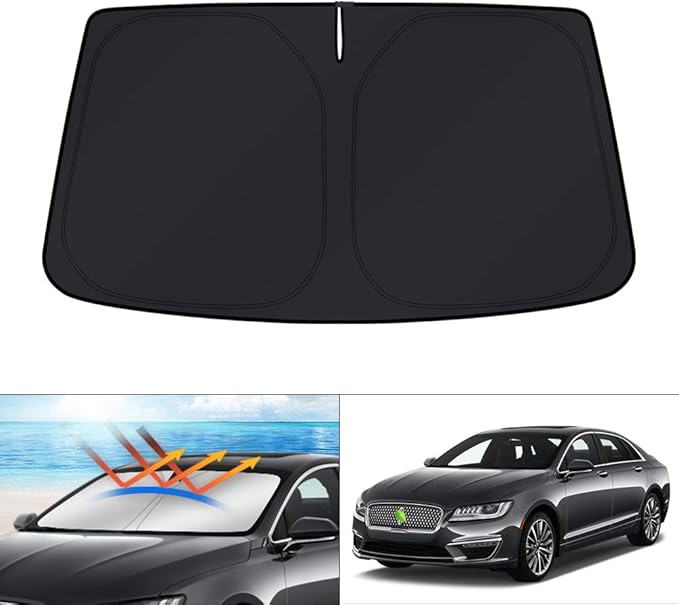 KUST Windshield Sun Shade for 2013-2020 Lincoln MKZ Accessories Sunshade Foldable Sun Visor Protector Blocks UV Rays Keep Your Car Cooler