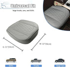 GIANT PANDA Bottom Seat Cover for Trucks&SUV, Front PU Leather Driver Seat Protector Fit for Chevy,Ram,Toyota,GMC,Ford F150 F-Series (Grey-2PCS)