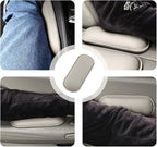 2PCS Car Door Armrest Pads,Soft Leather+Memory Foam Car Knee Pads for Arm Support&Protect Elbow and Knee,Universal Car Elbow Pads Car Accessories Interior (Beige)