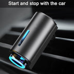 Smart Car Air Freshener, Aromatizante para Carro, Intelligent Car Aroma Diffuser for Essential Oil with 2 Modes, Rechargeable Smart Car Air Freshener Diffuser (with 3 Lemon Essential Oil)