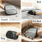 Pet Hair Removal Glove for Dogs & Cats- Upgraded 10mm Thickened Electrostatic Magic Brush- Pet Hair Remover Glove for Couch, Furniture, Clothes, Car & Carpet, Reusable Pet Hair Removal Tool