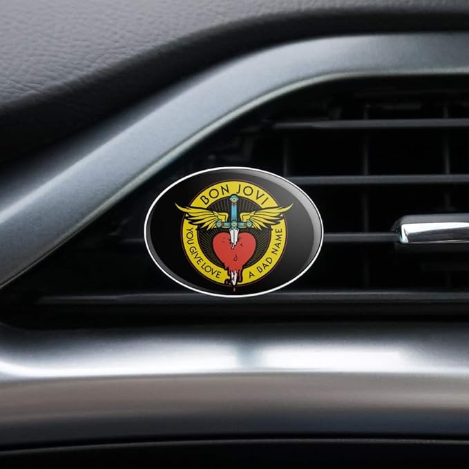 Bon Jovi You Give Love a Bad Name Car Air Freshener Vent Clip