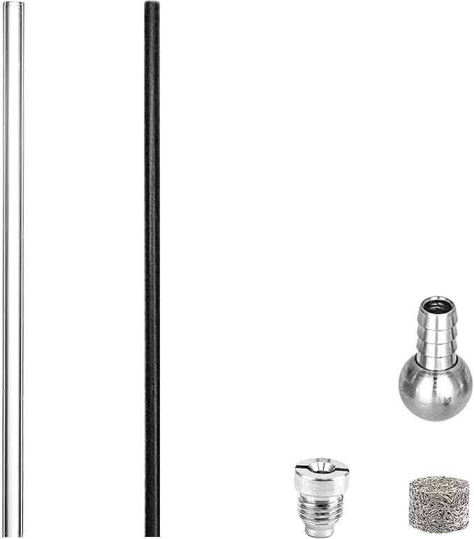 Foam Cannon Tube with Stainless Steel Ball Filter, 1.1mm Orifice Nozzle and Foam Maker