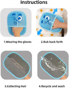 2025 Thickened Electrostatic Pet Hair Removal Gloves for Dogs & Cats，Reusable & Washable Cat Hair Removal Glove, Pet Hair Remover Tool for Furniture Clothing, Couch, Carpet, Car Seat, Bed