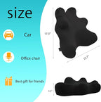 Lumbar Support Pillow for Ofiice Chair, Patented Ergonomic Back Support for Back Pain Relief with Adjustable Strap, Lumbar Support Pillow Relieving Lumbar Muscle Strain (Black)