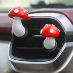 Mushroom Car Air Vent Freshener Clip, Cute Car Vent Decoration, Funny Mushroom Decor Ornament, Universal Car Interior Accessories for Women
