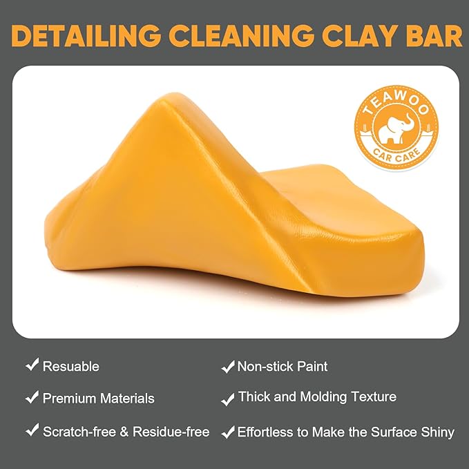 Car Clay Bar 4 Pack 400g, Premium No Scratch Magic Clay for Car Wash, Auto Detailing Cleaner for Auto, SUV, RV, Truck & Glass