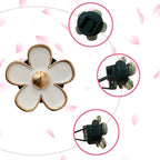 Daisy Air Vent Clips, 6 Pcs Cute Flower Car AC Outlet Clip, Colorful Interior Charm Decor (Pink, Purple, White)