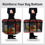 Insulated Food Delivery Bag with Hard Bottom - Extra Stable and Durable Catering Bag, 3XL Thermal Cooler Tote for Hot and Cold Food Transport - Ideal for High-Volume and Restaurant Deliveries