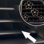 8PCS Car Daisy Flower Air Vent Clip, Cute Auto Outlet Air Conditioning Clip, Sweet Girly Vehicle Fresheners Gift for Women Girls, Car Interior Decor Universal Fit（Black）