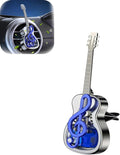 Guitar Shape Aromatherapy Diffuser,Guitar Car Air Freshener Vent Clips,Car Air Conditioner Decorations Clip Accessories,car essential oil diffuser vent clip (Blue, Ocean)